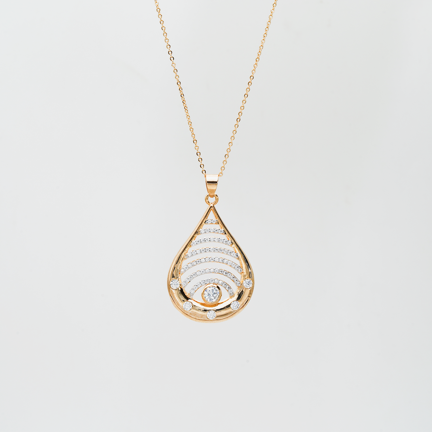 Golden Aura: Stunning Gold Pendant Necklace for Women