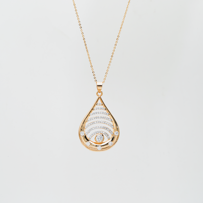 Golden Aura: Stunning Gold Pendant Necklace for Women