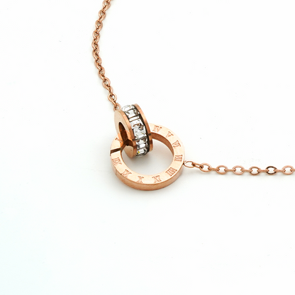 Blushing Beauty: Rose Gold Pendant Necklace for Women